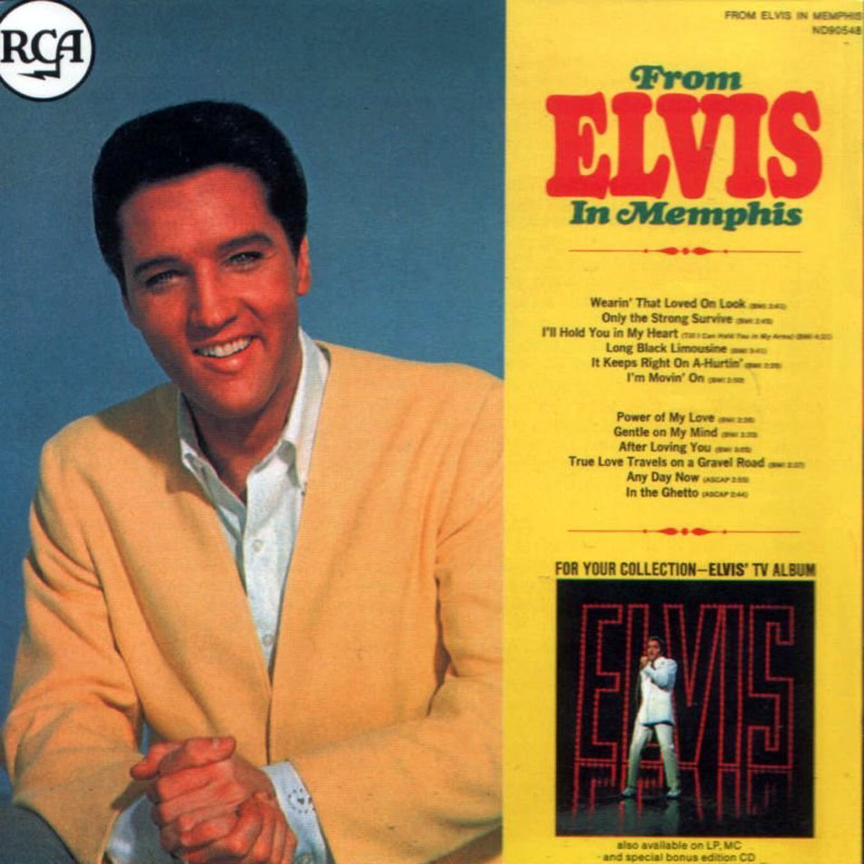Cartula Interior Frontal de Elvis Presley - From Elvis In Memphis