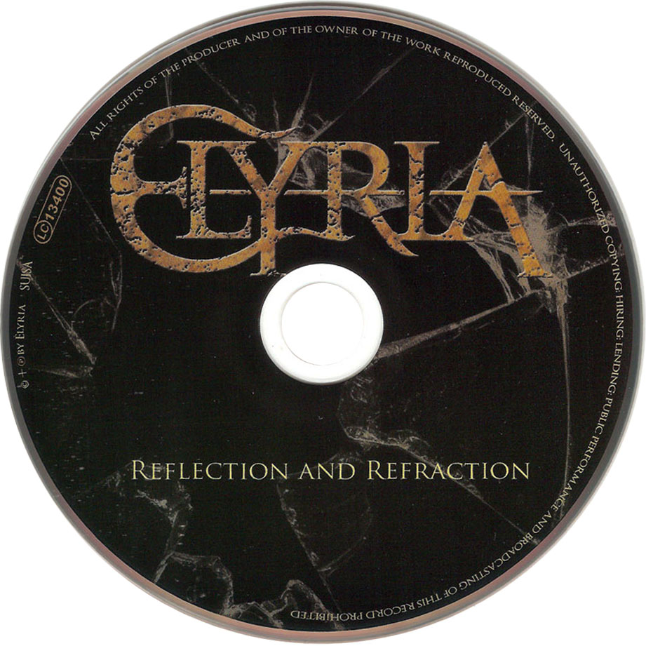 Cartula Cd de Elyria - Reflection And Refraction