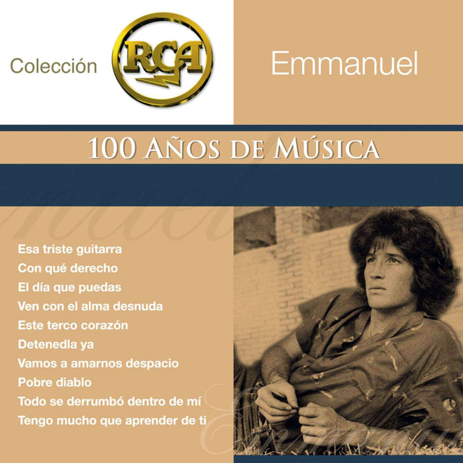 Cartula Frontal de Emmanuel - Coleccion Rca: 100 Aos De Musica