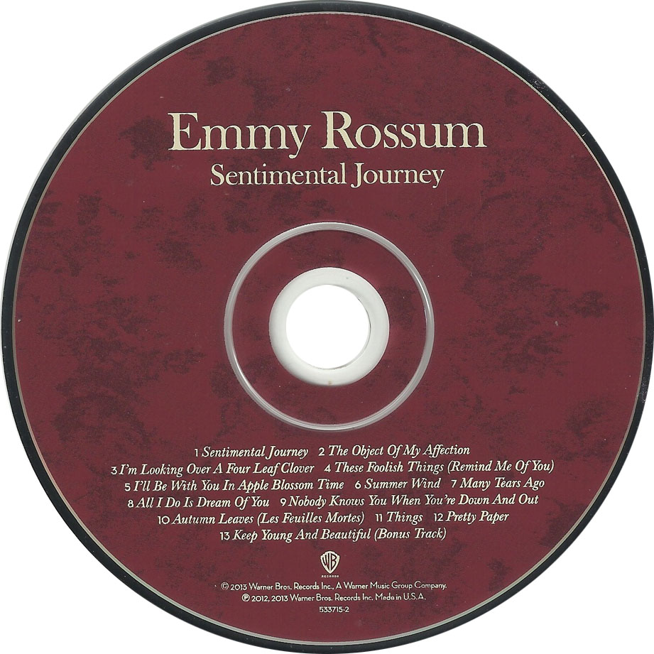Cartula Cd de Emmy Rossum - Sentimental Journey