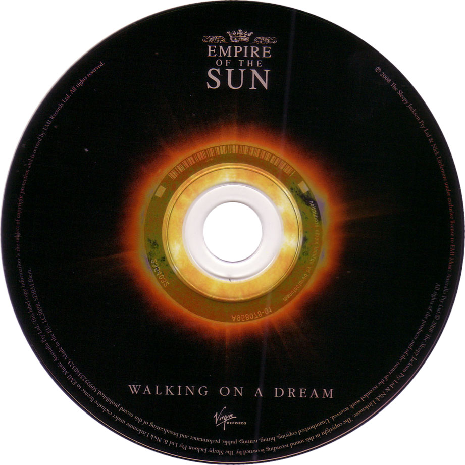 Cartula Cd de Empire Of The Sun - Walking On A Dream