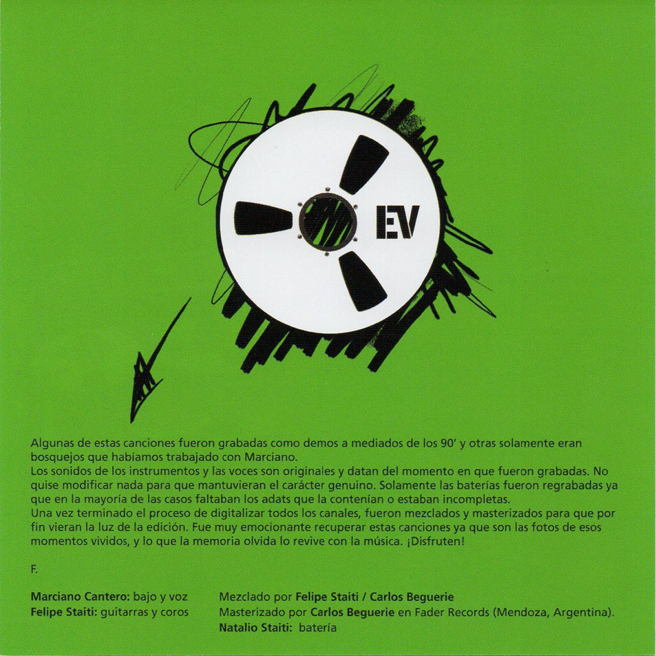 Cartula Interior Frontal de Enanitos Verdes - Ineditos