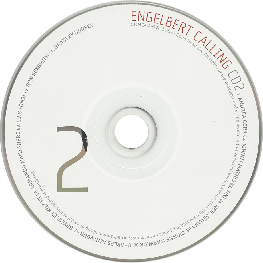 Cartula Cd2 de Engelbert Humperdinck - Engelbert Calling