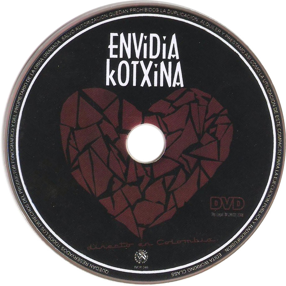 Cartula Dvd de Envidia Kotxina - Dificil Ser Humano