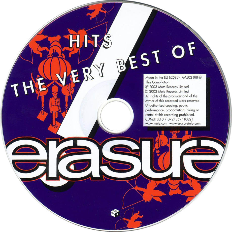 Cartula Cd de Erasure - Hits! The Very Best Of Erasure