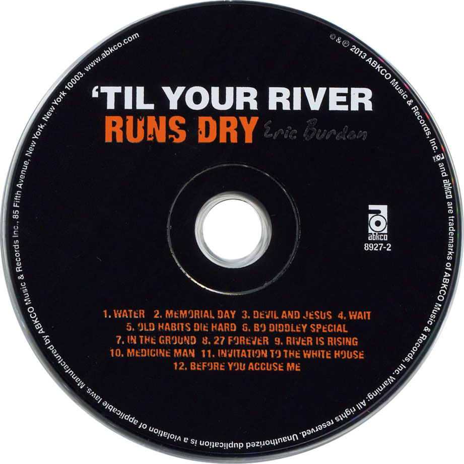 Cartula Cd de Eric Burdon - Til Your River Runs Dry