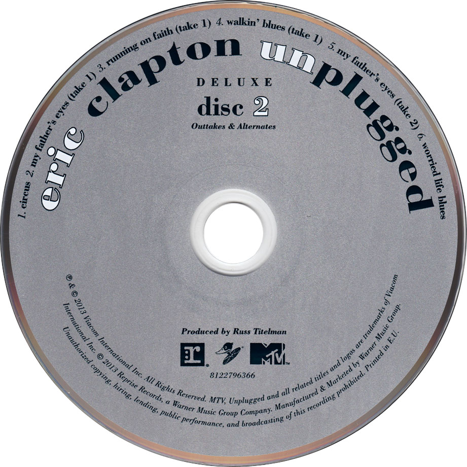 Cartula Cd2 de Eric Clapton - Unplugged (Deluxe Edition)