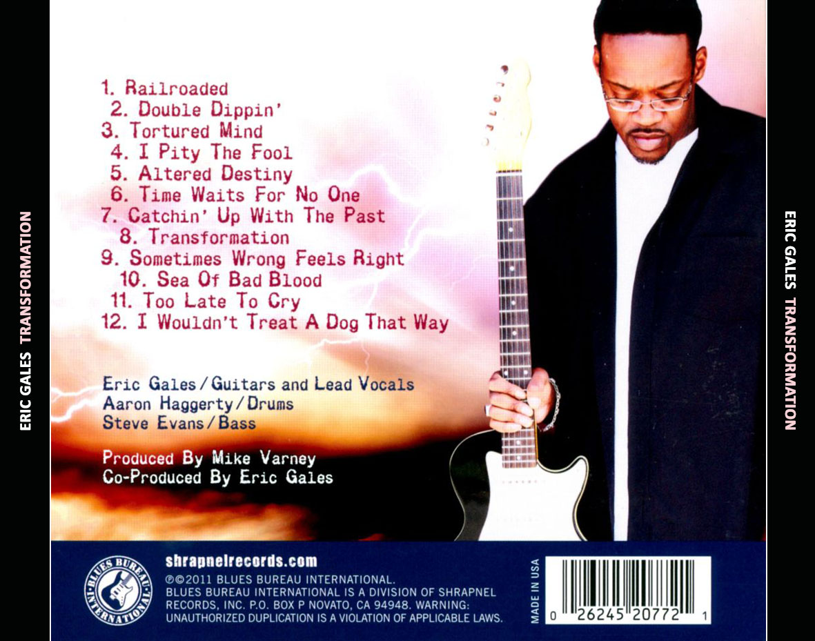 Cartula Trasera de Eric Gales - Transformation