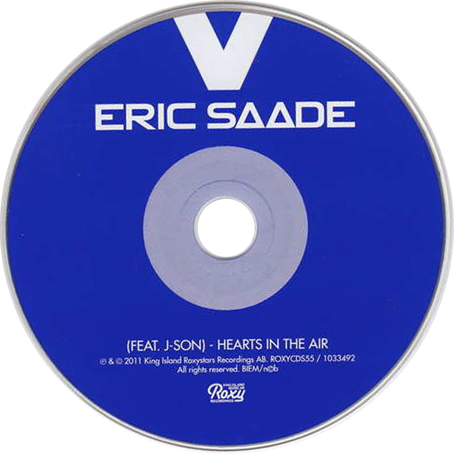 Cartula Cd de Eric Saade - Hearts In The Air (Featuring J-Son) (Cd Single)