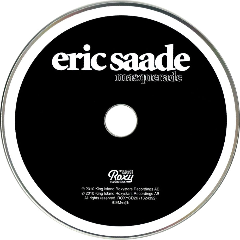 Cartula Cd de Eric Saade - Masquerade