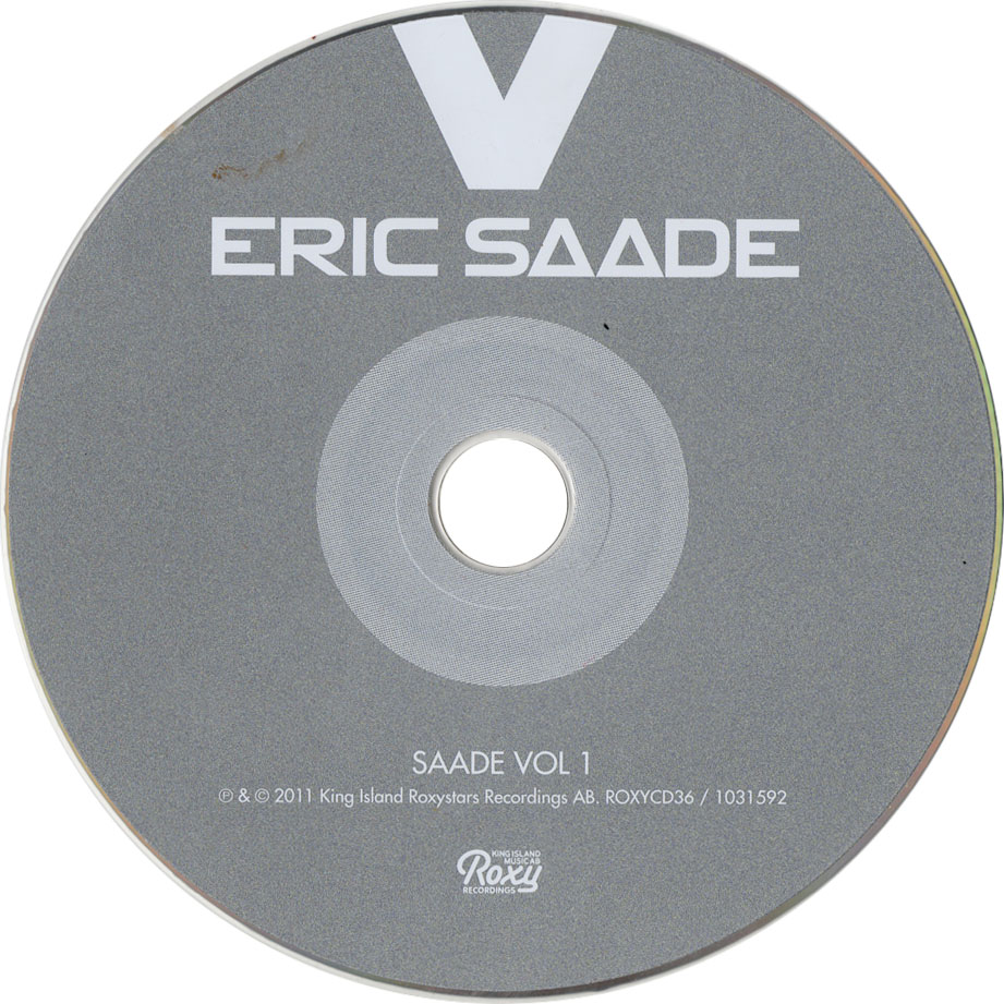 Cartula Cd de Eric Saade - Saade Volume 1