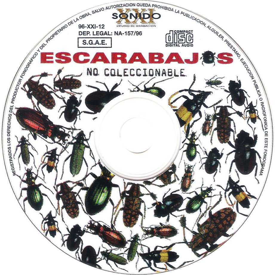 Cartula Cd de Escarabajos - No Coleccionable