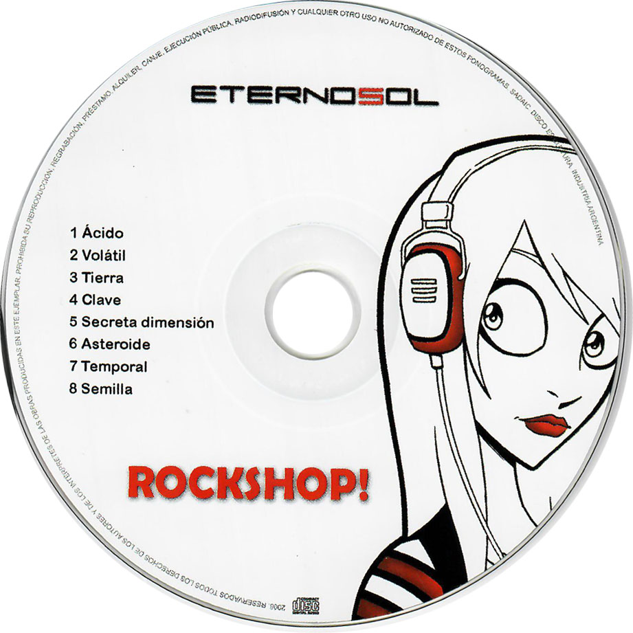 Cartula Cd de Eternosol - Rockshop!