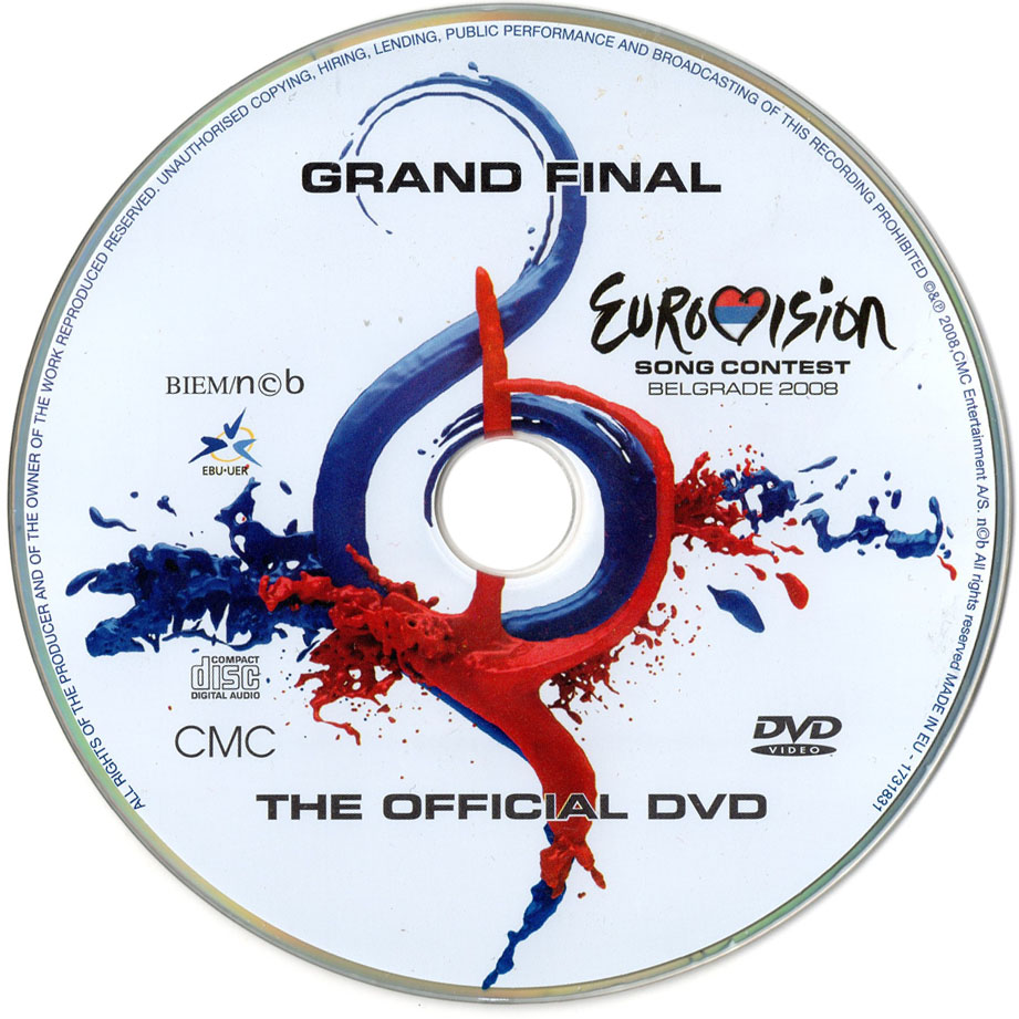 Cartula Dvd3 de Eurovision Song Contest Belgrade 2008 (Dvd)