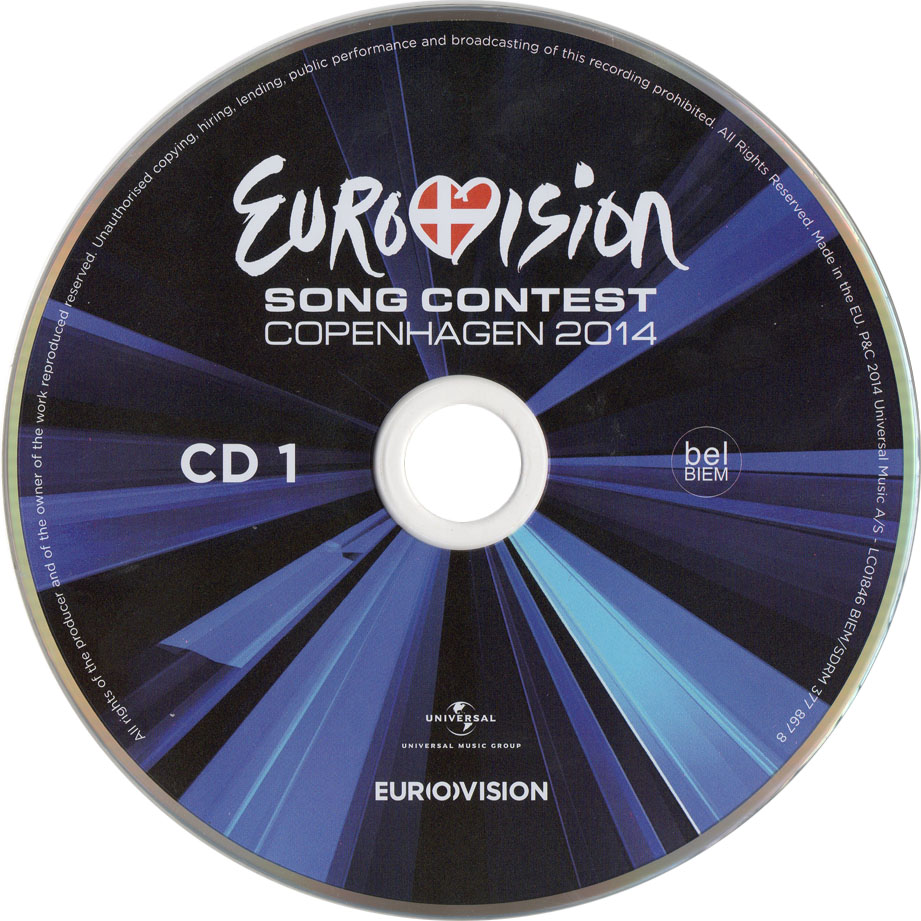 Cartula Cd1 de Eurovision Song Contest Copenhagen 2014