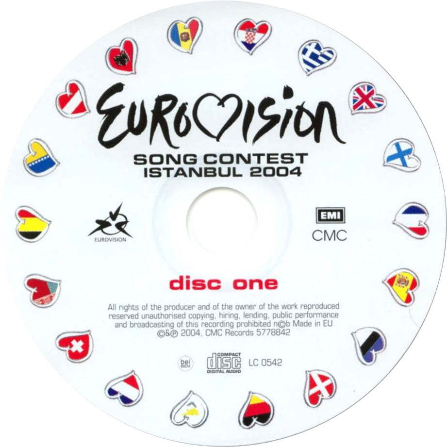 Cartula Cd1 de Eurovision Song Contest Istanbul 2004