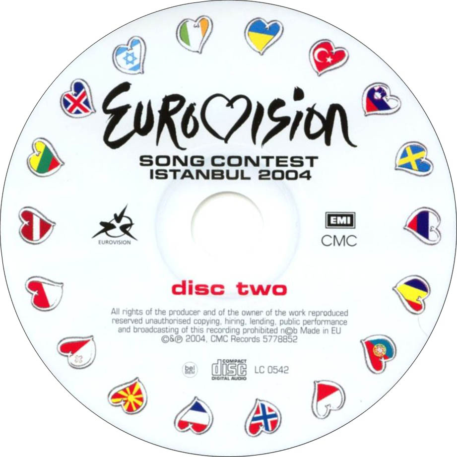 Cartula Cd2 de Eurovision Song Contest Istanbul 2004