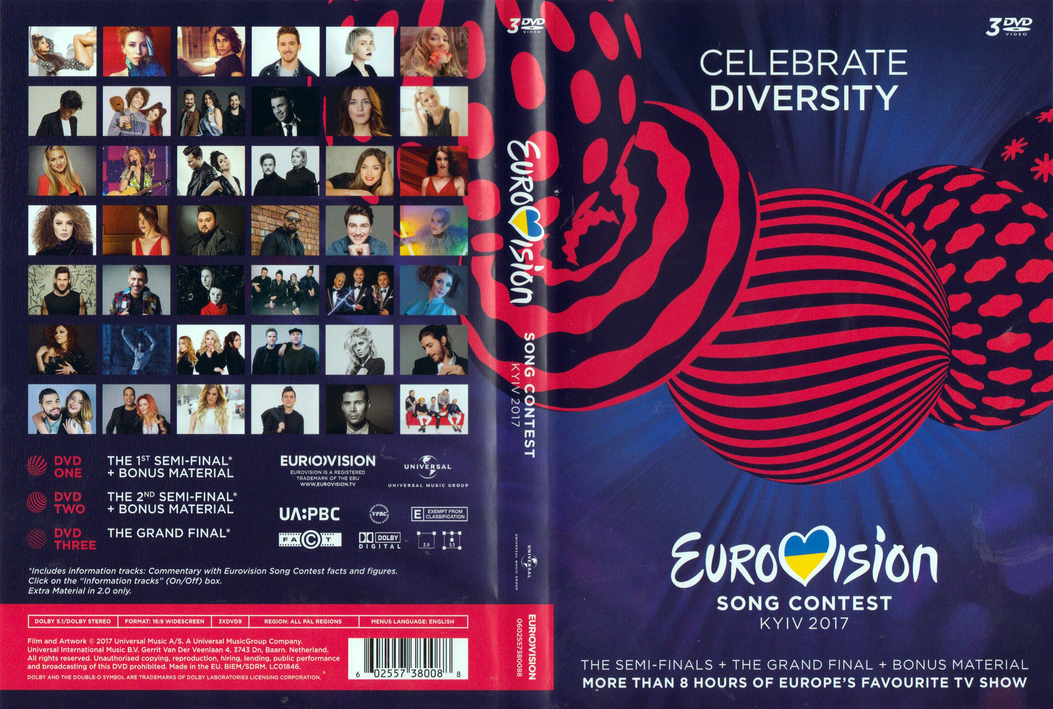 Cartula Caratula de Eurovision Song Contest Kiev 2017 (Dvd)