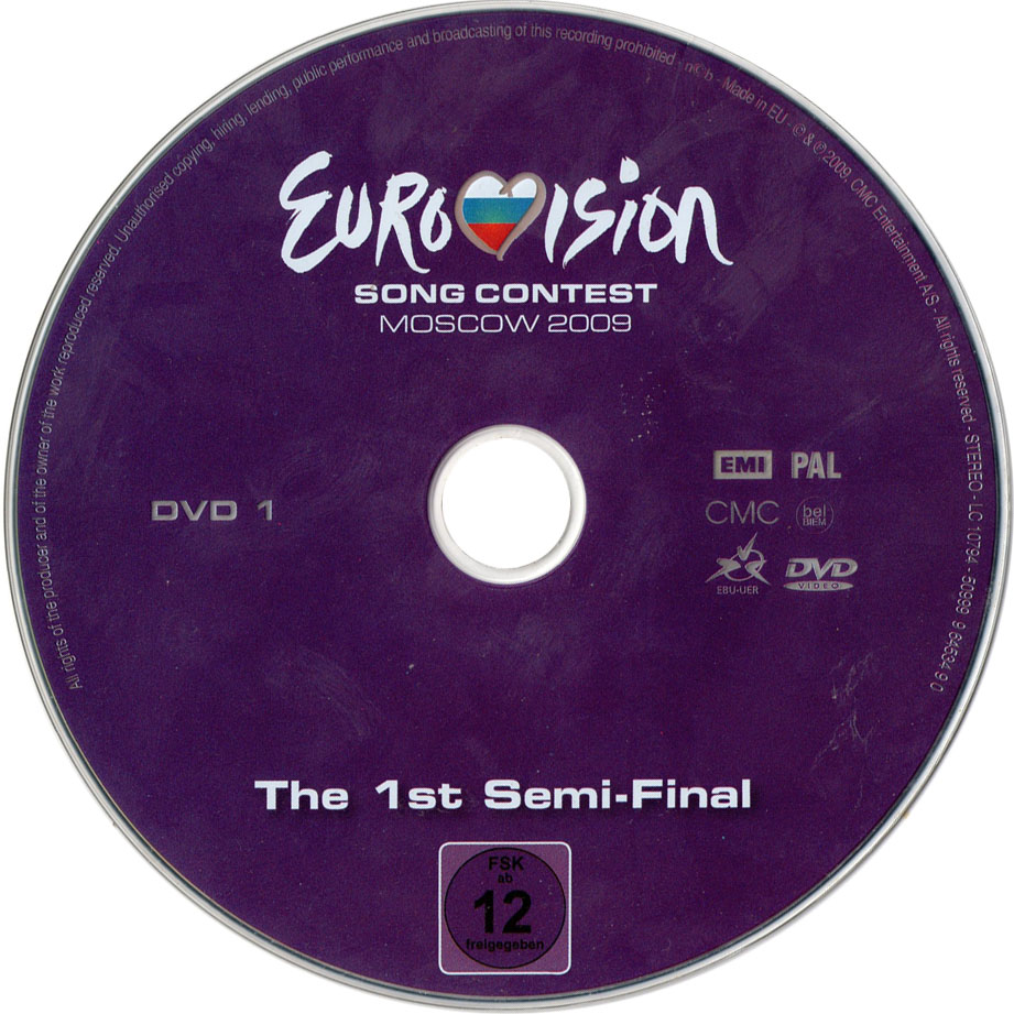 Cartula Dvd1 de Eurovision Song Contest Moscow 2009 (Dvd)