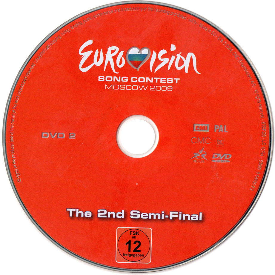 Cartula Dvd2 de Eurovision Song Contest Moscow 2009 (Dvd)