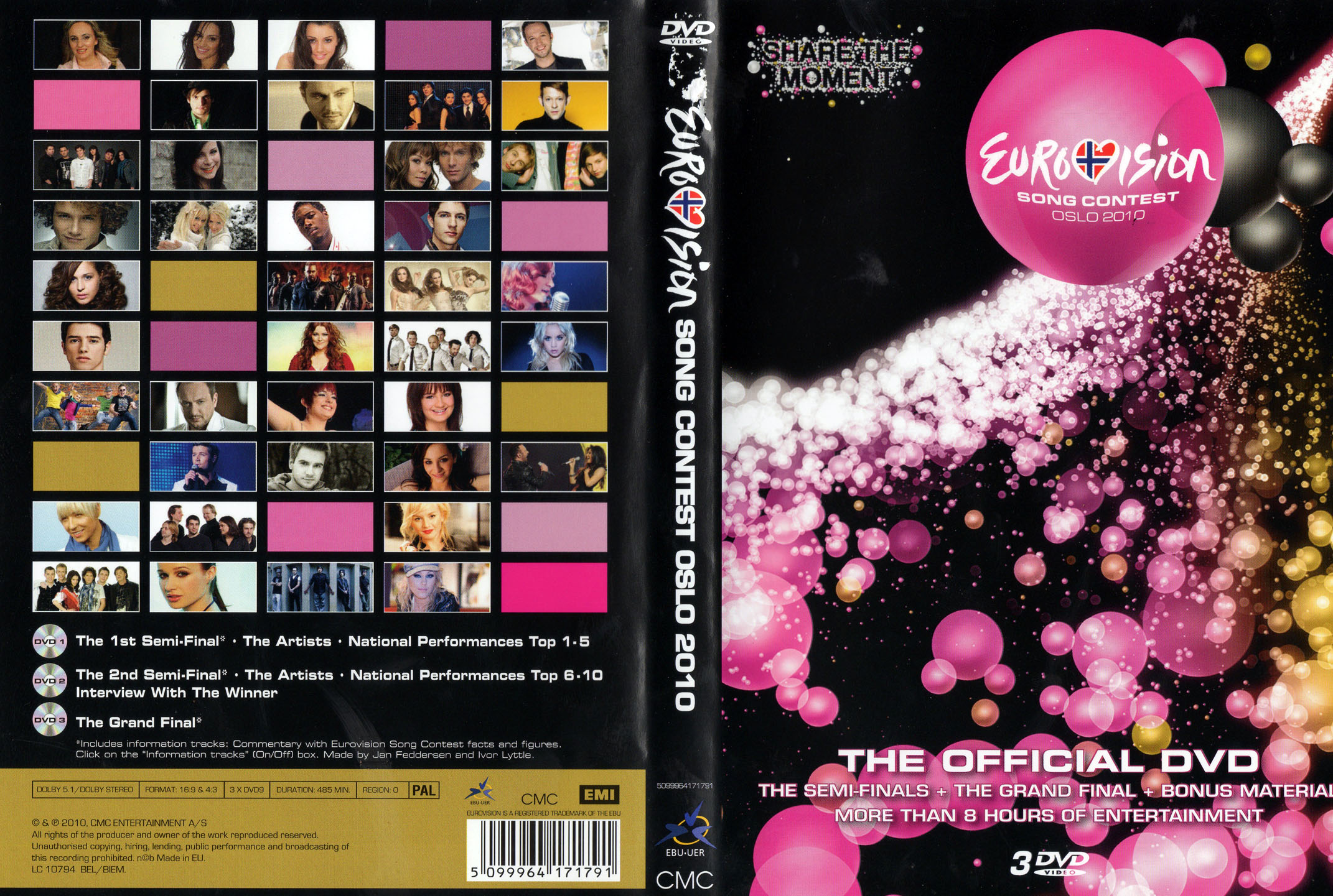 Cartula Caratula de Eurovision Song Contest Oslo 2010 (Dvd)