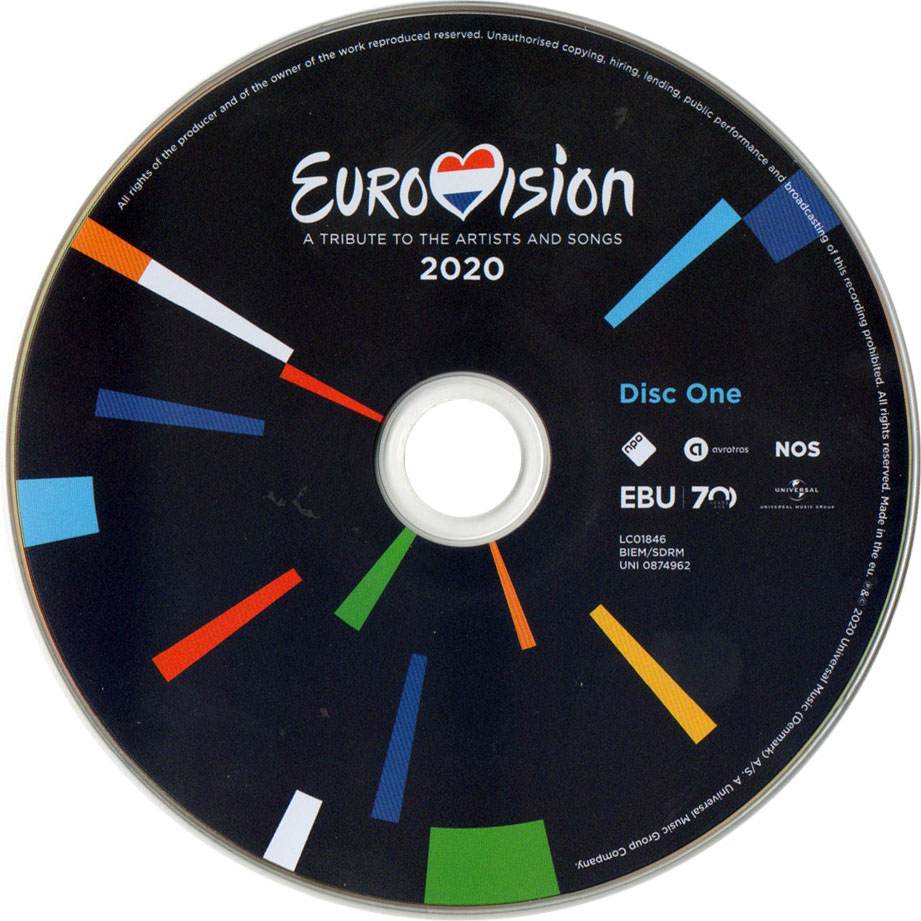 Cartula Cd1 de Eurovision Song Contest Rotterdam 2020