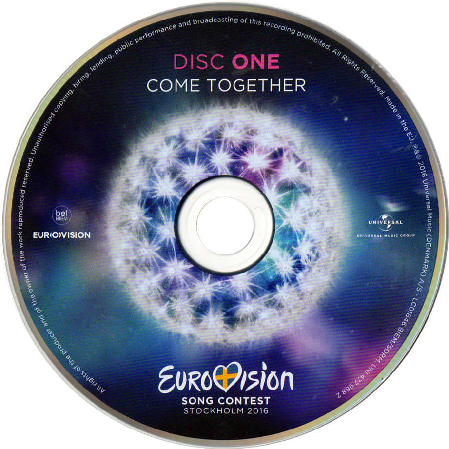 Cartula Cd1 de Eurovision Song Contest Stockholm 2016