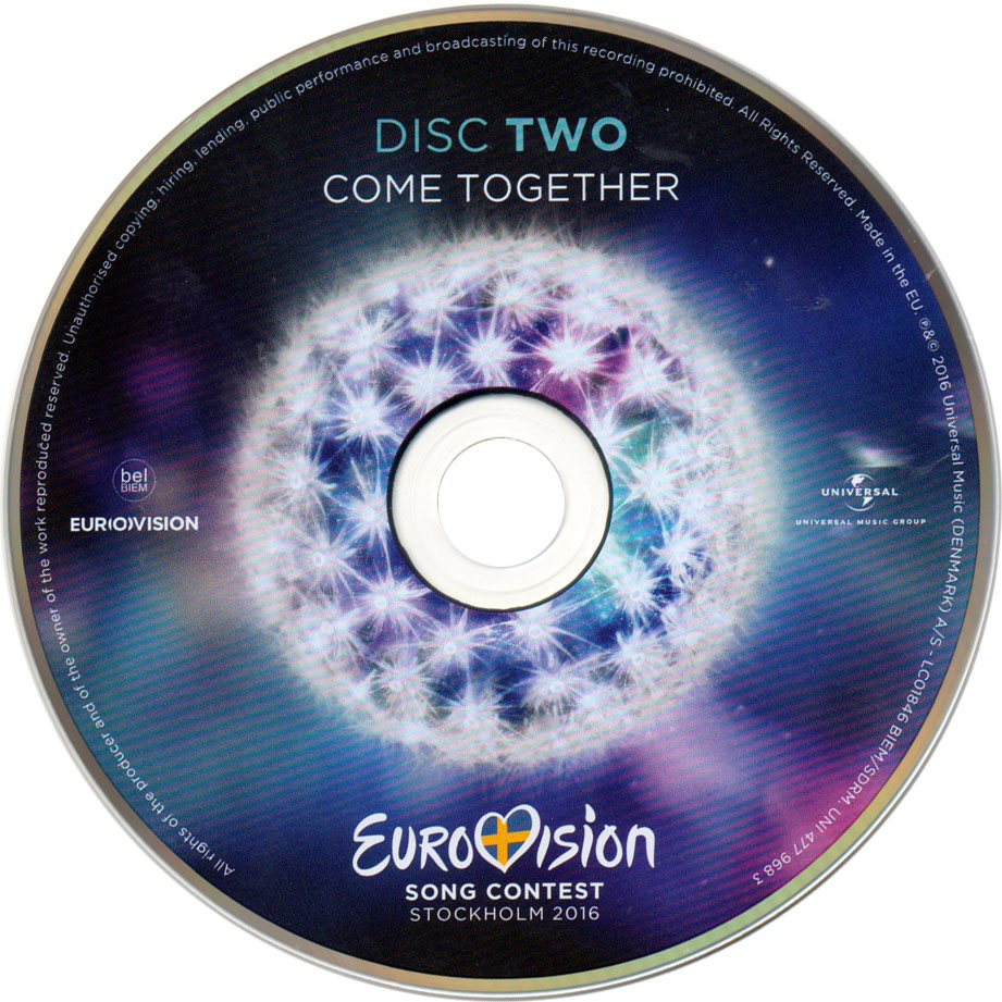 Cartula Cd2 de Eurovision Song Contest Stockholm 2016