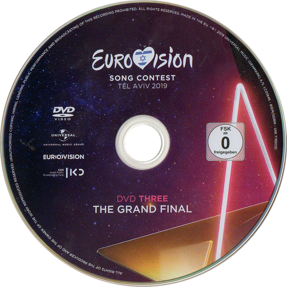 Cartula Dvd3 de Eurovision Song Contest Tel Aviv 2019 (Dvd)