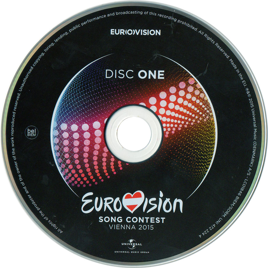Cartula Cd1 de Eurovision Song Contest Vienna 2015