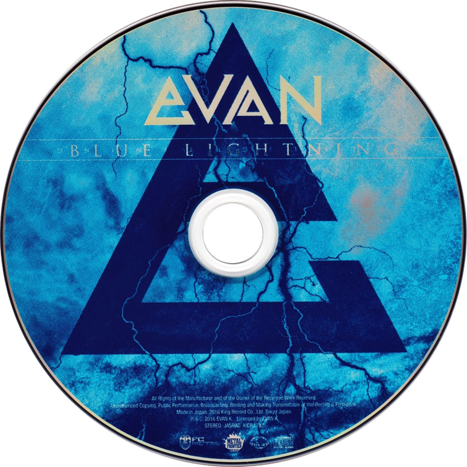 Cartula Cd de Evan - Blue Lightning (Japan Edition)