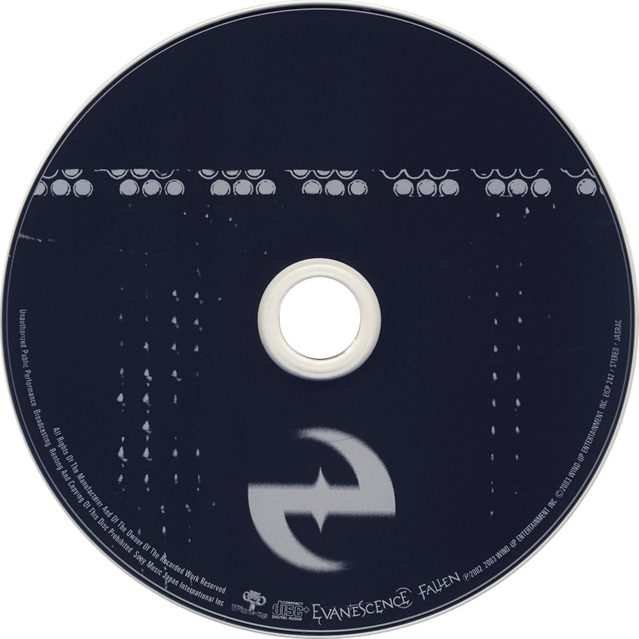 Cartula Cd de Evanescence - Fallen (Japan Edition)