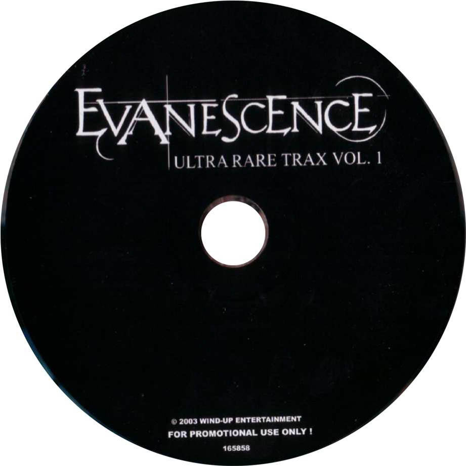 Cartula Cd de Evanescence - Ultra Rare Trax Volume 1