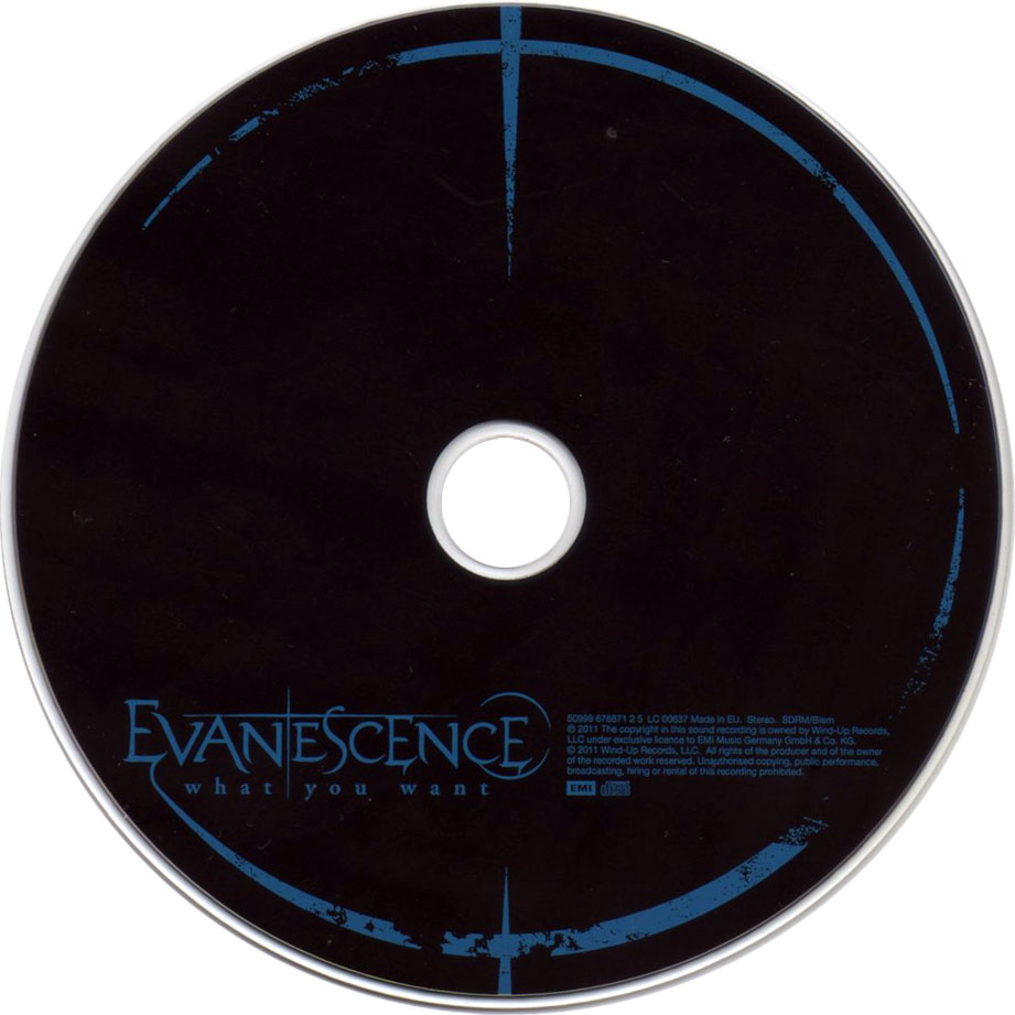 Cartula Cd de Evanescence - What You Want (Cd Single)