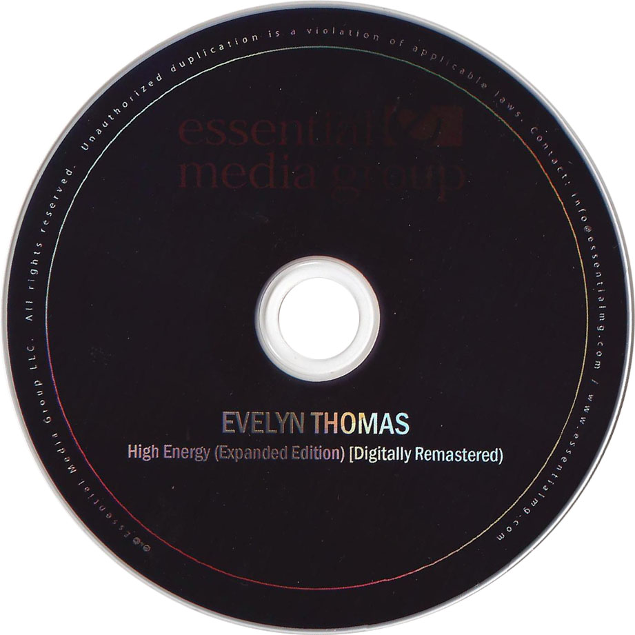 Cartula Cd de Evelyn Thomas - High Energy (Expanded Edition)