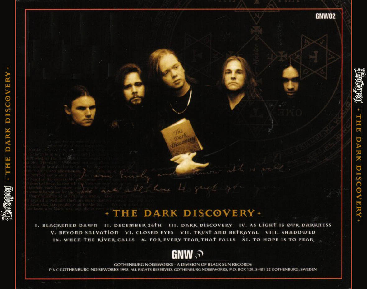Cartula Trasera de Evergrey - The Dark Discovery