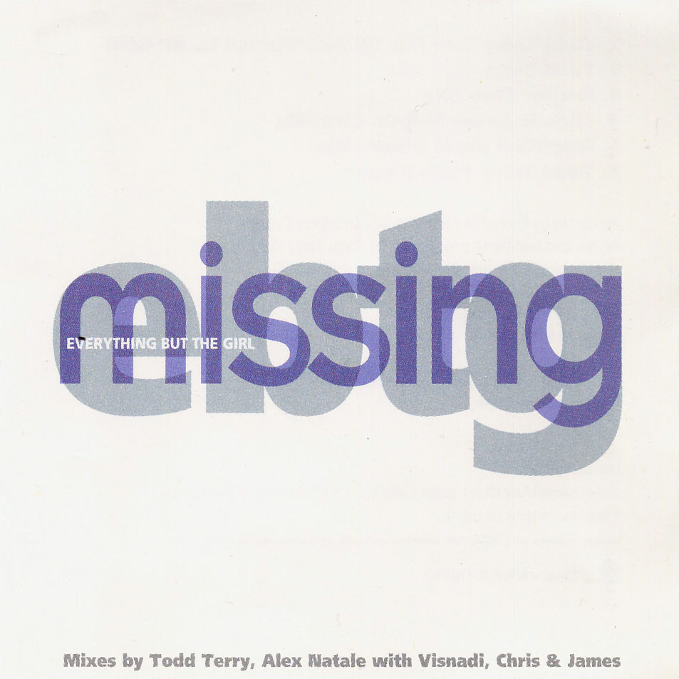 Cartula Frontal de Everything But The Girl - Missing (Cd Single)