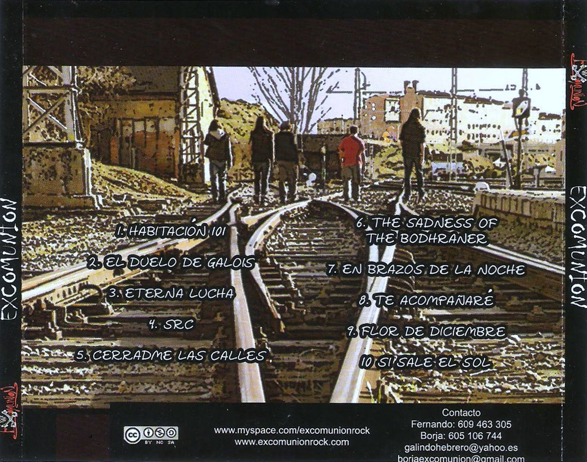 Cartula Trasera de Excomunion - Excomunion