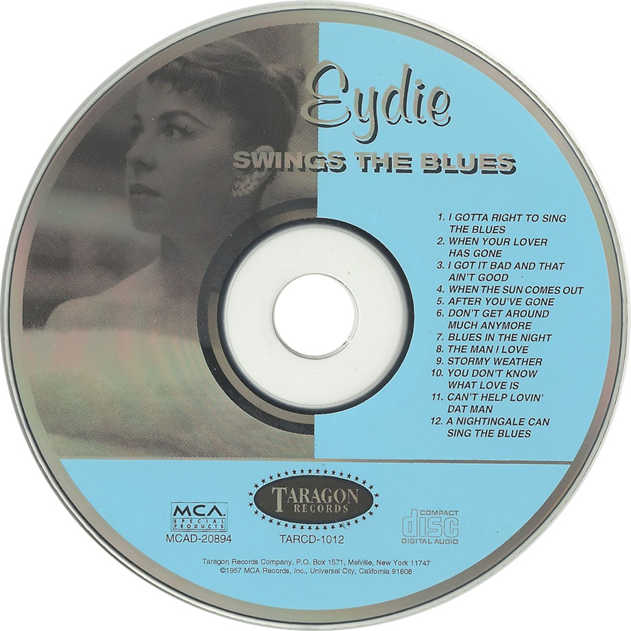 Cartula Cd de Eydie Gorme - Eydie Swings The Blues