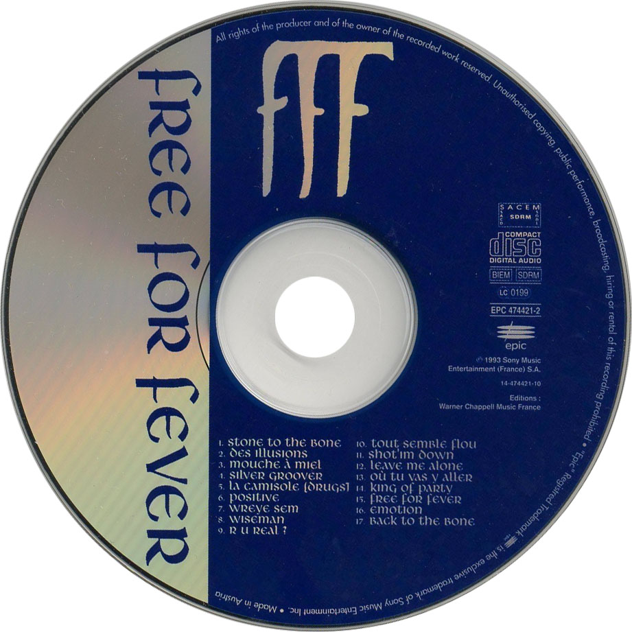 Cartula Cd de Fff - Free For Fever