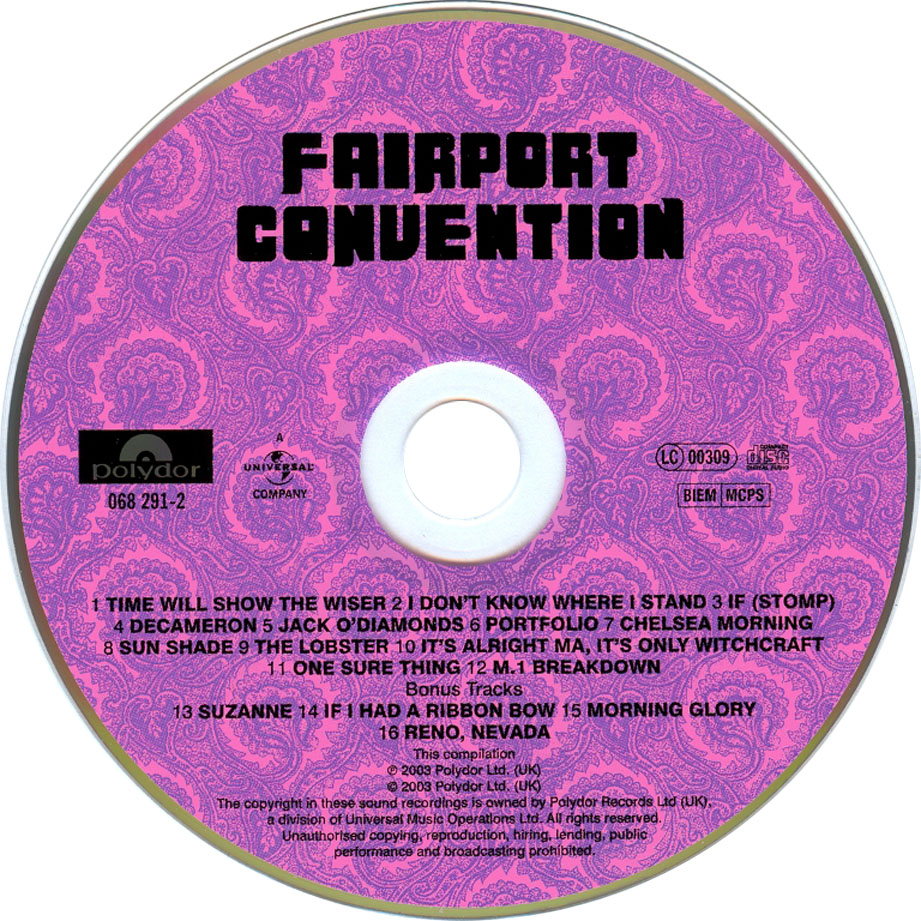 Cartula Cd de Fairport Convention - Fairport Convention (2002)