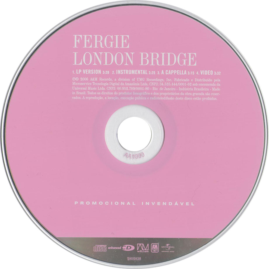 Cartula Cd de Fergie - London Bridge (Cd Single)