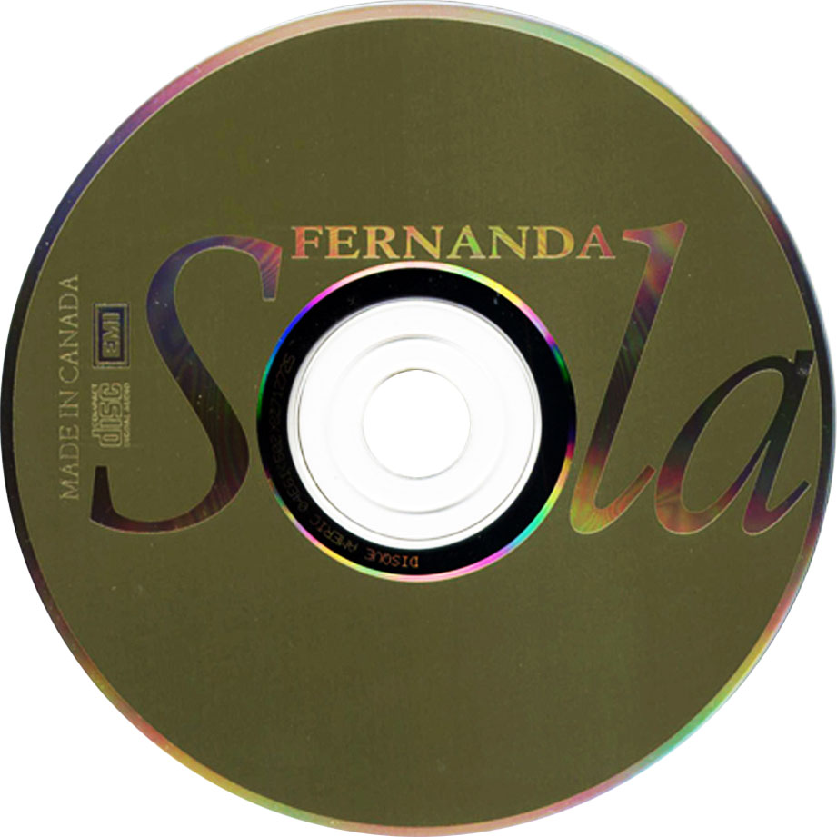 Cartula Cd de Fernanda Meade - Sola