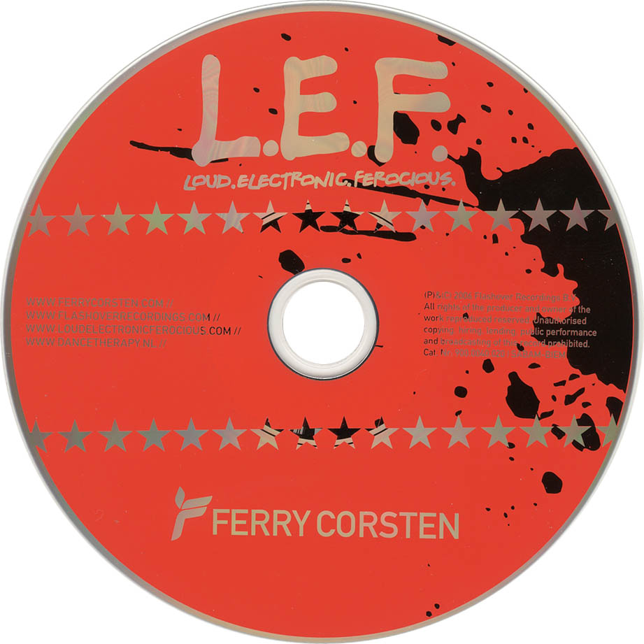 Cartula Cd de Ferry Corsten - L.e.f.