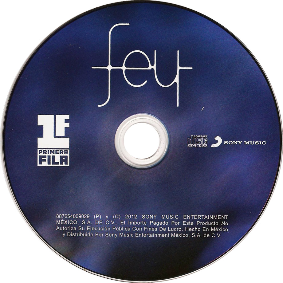 Cartula Cd de Fey - Primera Fila