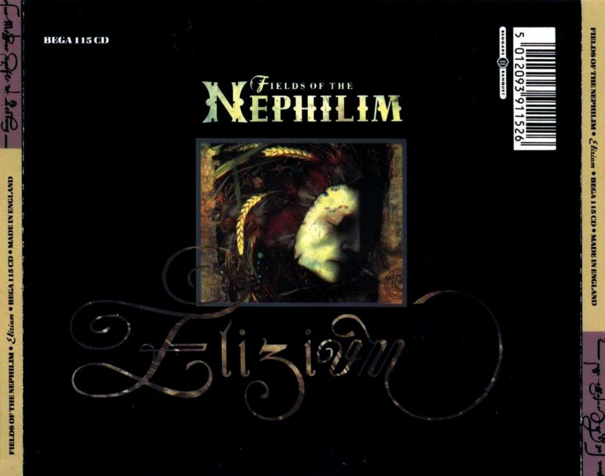 Cartula Trasera de Fields Of The Nephilim - Elizium