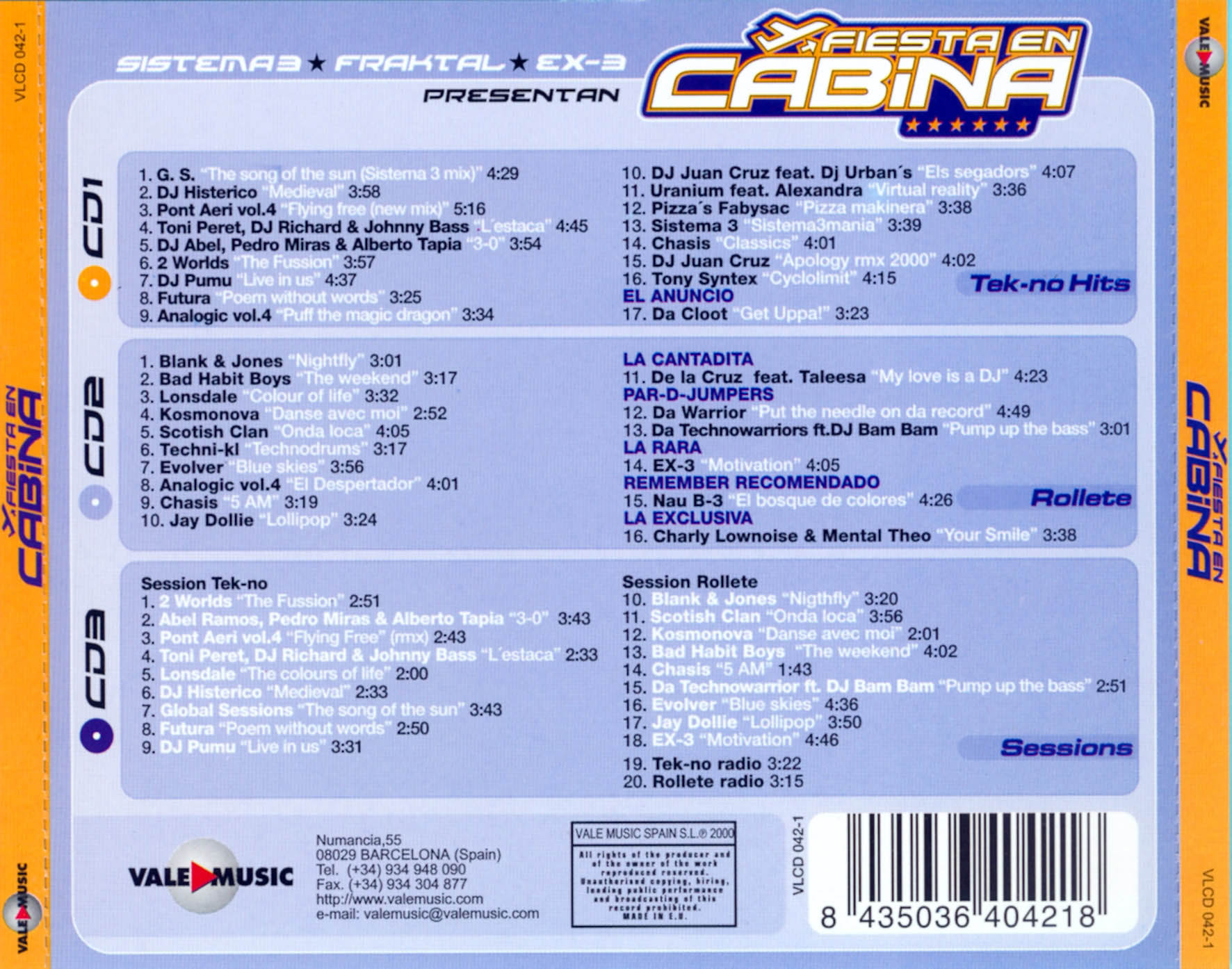 Cartula Trasera de Fiesta En Cabina