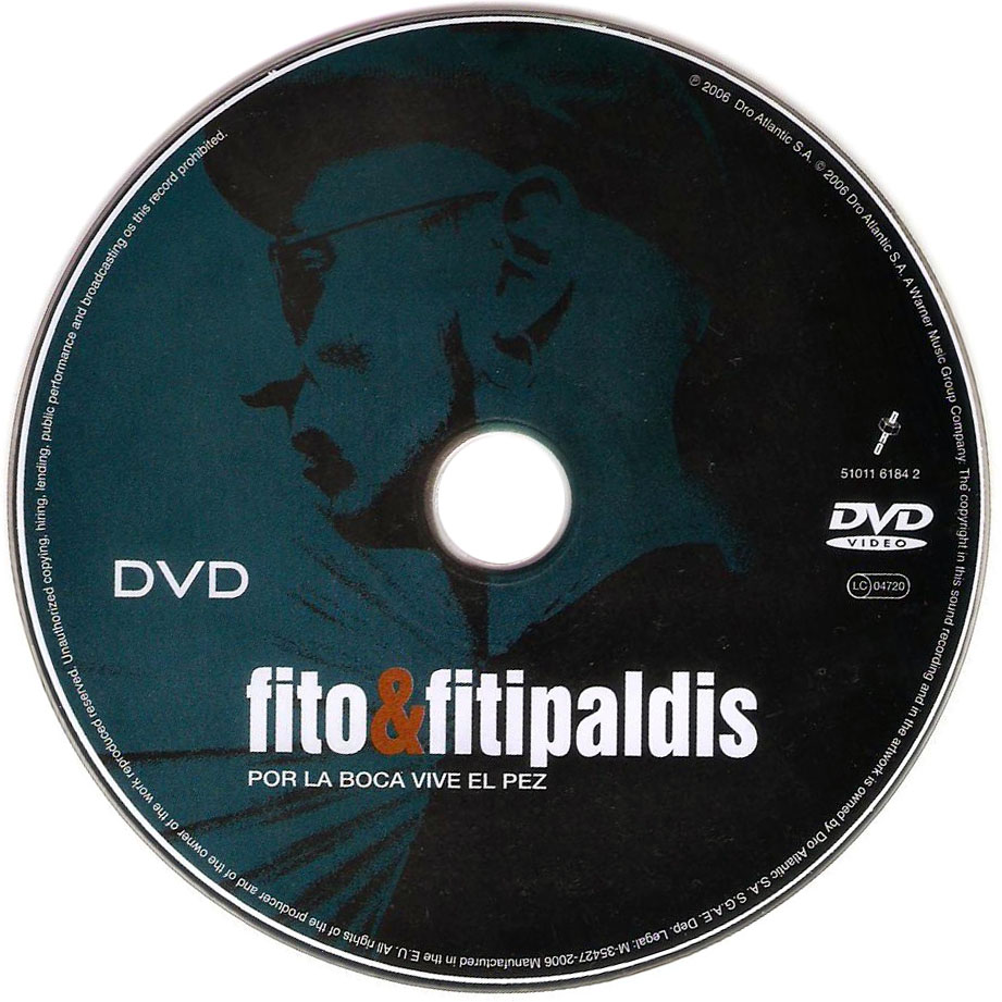 Cartula Dvd de Fito & Fitipaldis - Por La Boca Vive El Pez