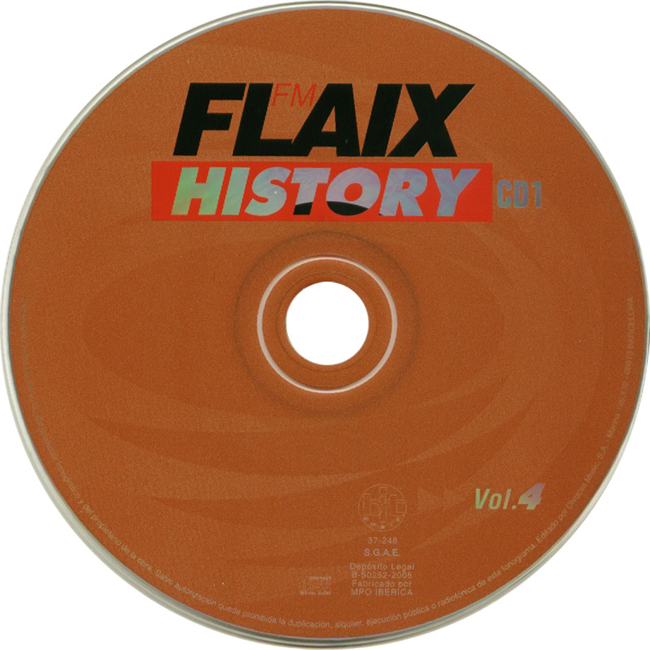 Cartula Cd1 de Flaix History Volumen 4