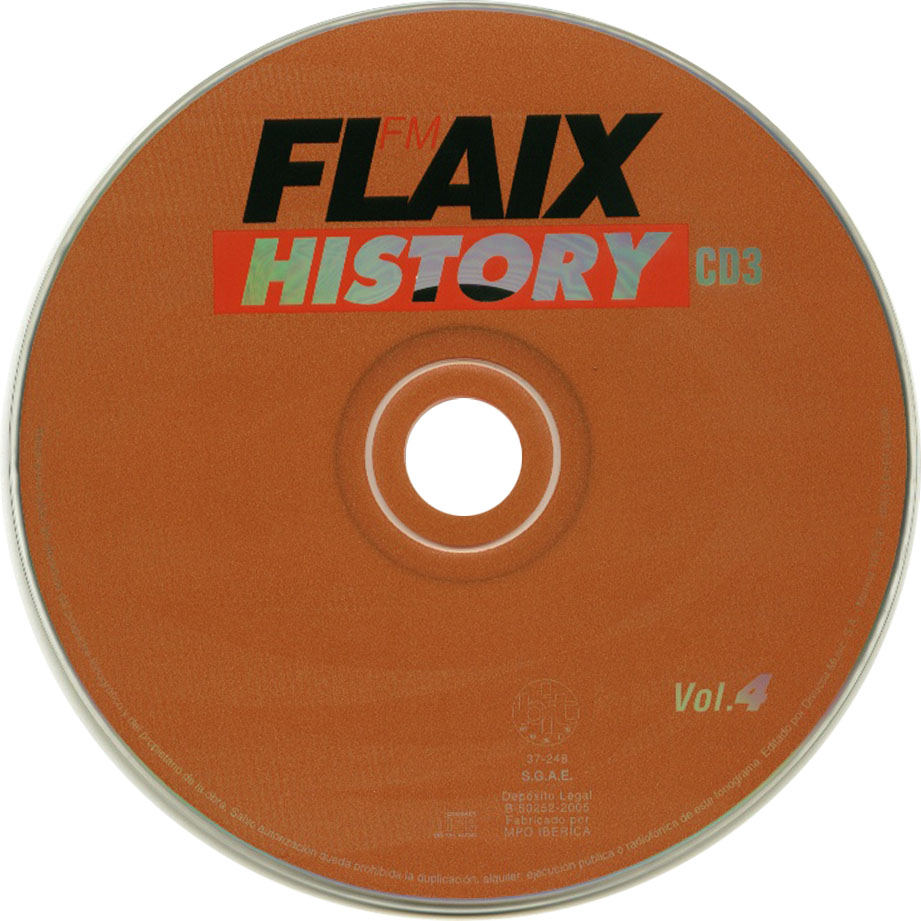 Cartula Cd3 de Flaix History Volumen 4